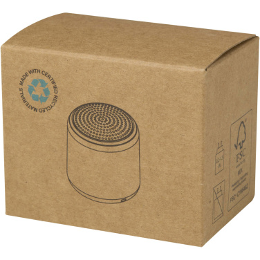 Logotrade werbemittel das Foto: Velkis 3 W Bluetooth® Lautsprecher aus recyceltem Kunststoff