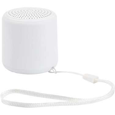 Logotrade Werbegeschenke das Foto: Velkis 3 W Bluetooth® Lautsprecher aus recyceltem Kunststoff