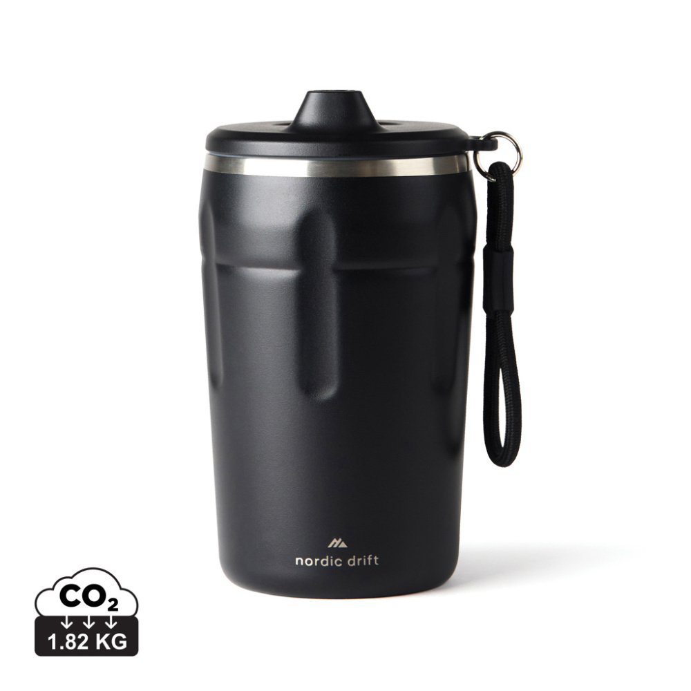 Logotrade Werbeartikel das Foto: Nordic Drift Trail verschließbarer RCS Mug 350ml