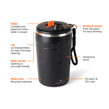 Logotrade Geschäftsgeschenke das Foto: Nordic Drift Trail verschließbarer RCS Mug 350ml