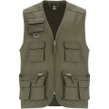 Venera Arbeitsweste mit V-Ausschnitt und mehreren Taschen, 200 g/m2 , Militärgrün