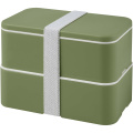 MIYO POP 700 + 700 ml doppelschichtige Lunchbox, Heidegrün
