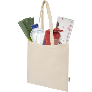 Logotrade werbemittel das Foto: Madras Blend 140 g/m² Tragetasche aus GRS-recycelter Baumwolle 7L