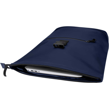 Logotrade Werbeartikel das Foto: Resi Plus 15" GRS-recycelter Rolltop Rucksack 18 L