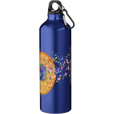 Logotrade promotional product image of: Oregon 770 ml aluminium water bottle with carabiner