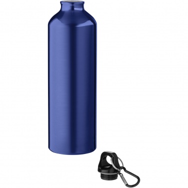 Logotrade promotional products photo of: Oregon 770 ml aluminium water bottle with carabiner