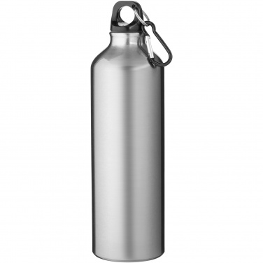 Logo trade promotional gifts image of: Oregon 770 ml aluminium water bottle with carabiner