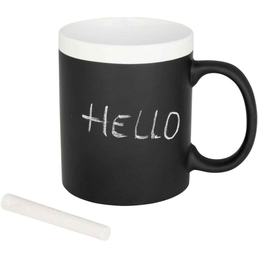 Logo trade business gift photo of: Chalk-write 330 ml ceramic mug
