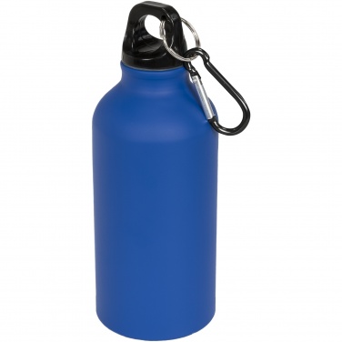 Logotrade promotional item image of: Oregon 400 ml matte water bottle with carabiner