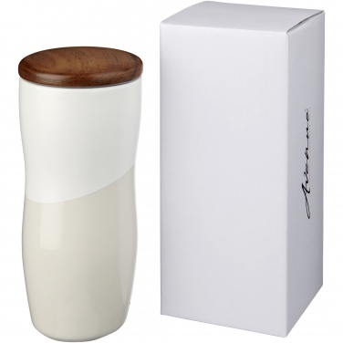 Logotrade promotional gifts photo of: Double-walled ceramic tumbler Reno 370 ml