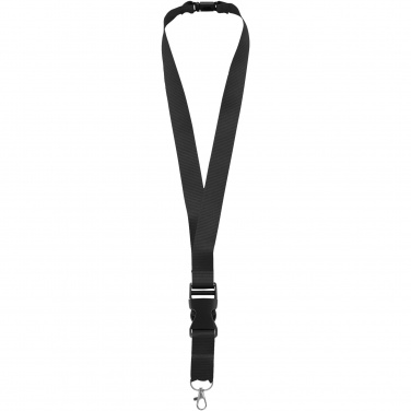 Logo trade promotional items image of: Yogi lanyard detachable buckle break-away closure