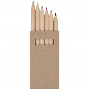 Logotrade promotional giveaway picture of: Ayola 6-piece coloured pencil set