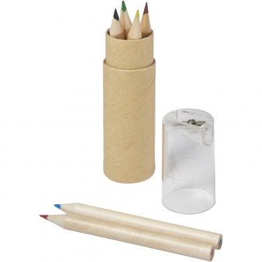 Logotrade corporate gift picture of: Kram 6-piece coloured pencil set
