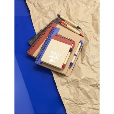 Logotrade promotional gift image of: Priestly recycled notebook with pen