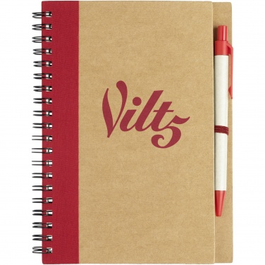 Logotrade promotional merchandise picture of: Priestly recycled notebook with pen