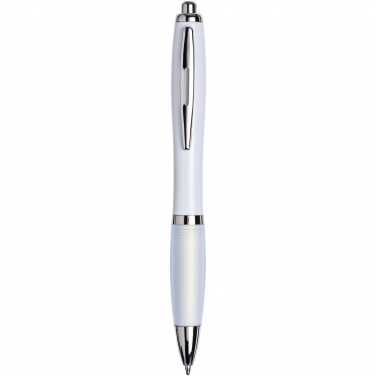 Logo trade promotional merchandise image of: Nash ballpoint pen with coloured barrel and grip