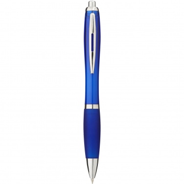 Logo trade promotional product photo of: Nash ballpoint pen with coloured barrel and grip