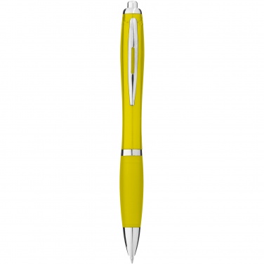 Logo trade advertising product photo of: Nash ballpoint pen with coloured barrel and grip