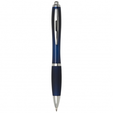 Logo trade promotional product photo of: Nash ballpoint pen with coloured barrel and grip