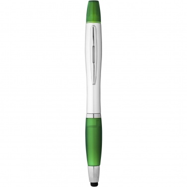 Logo trade advertising products picture of: Nash stylus ballpoint pen and highlighter