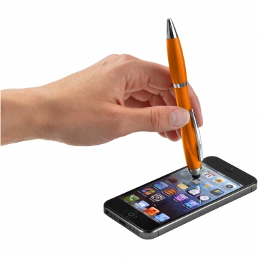 Logotrade advertising products photo of: Nash stylus ballpoint pen with coloured grip