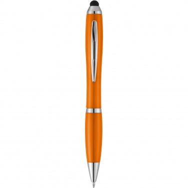 Logo trade promotional gifts picture of: Nash stylus ballpoint pen with coloured grip