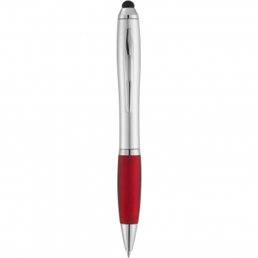 Logotrade promotional gift image of: Nash stylus ballpoint with coloured grip
