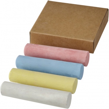 Logotrade promotional gift picture of: Screech 4-piece chalk set