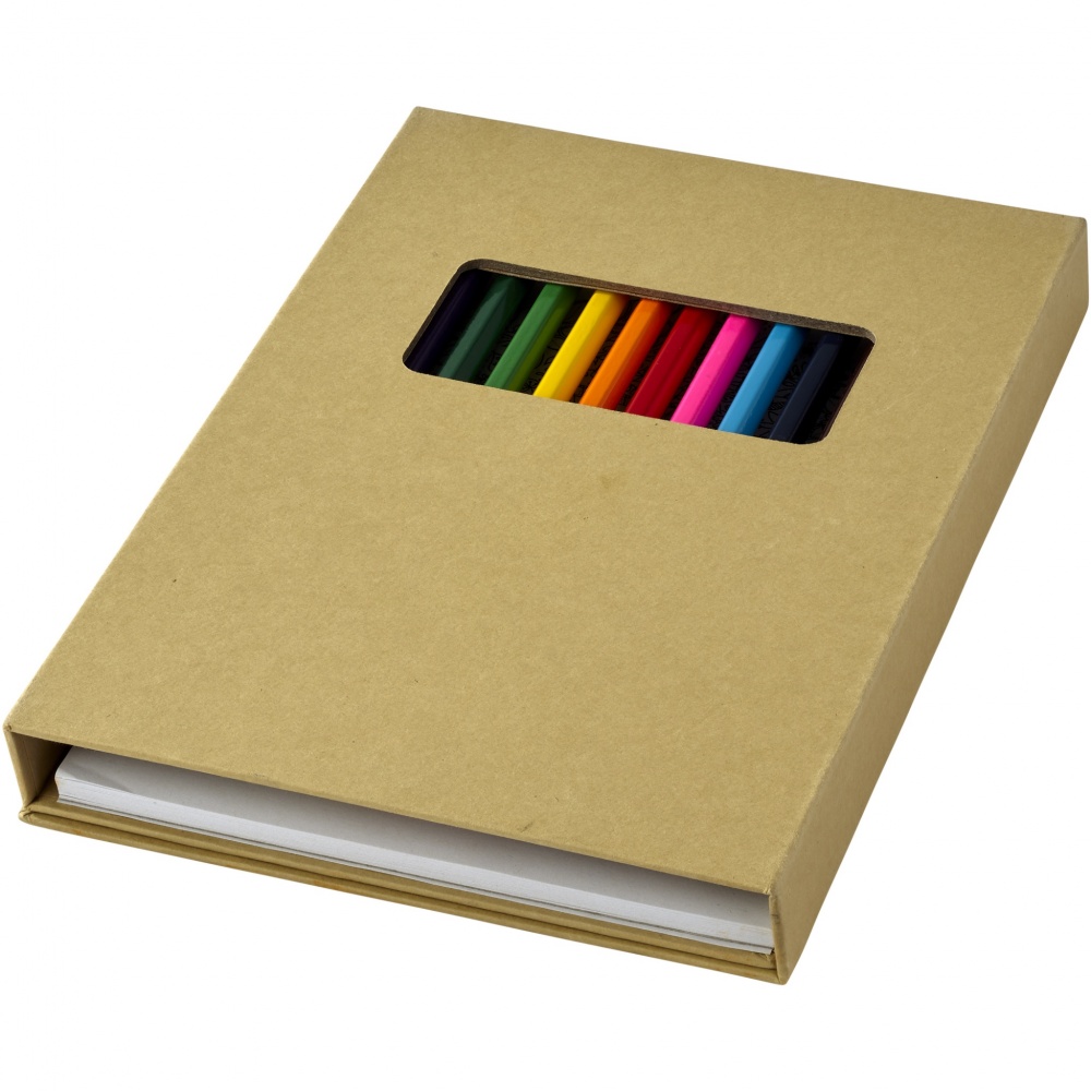 Logotrade promotional merchandise image of: Pablo colouring set with drawing paper