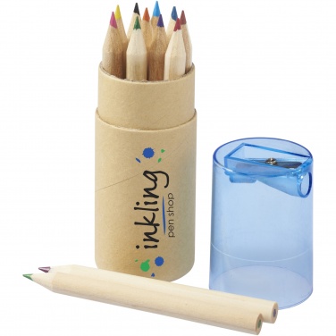 Logotrade business gifts photo of: Hef 12-piece coloured pencil set with sharpener