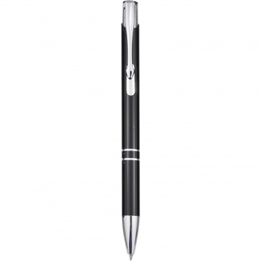 Logo trade business gifts image of: Moneta aluminium click ballpoint pen (blue ink)