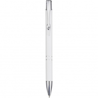 Logotrade promotional product picture of: Moneta aluminium click ballpoint pen (blue ink)