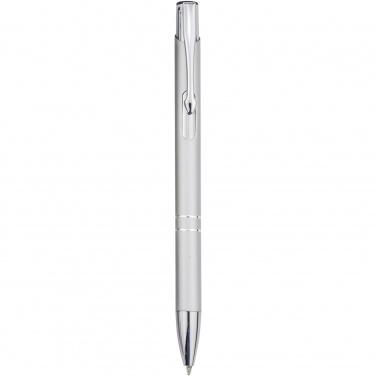 Logo trade promotional giveaways picture of: Moneta aluminium click ballpoint pen (blue ink)