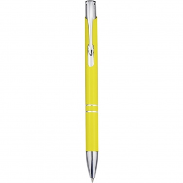 Logotrade promotional giveaway picture of: Moneta aluminium click ballpoint pen (blue ink)