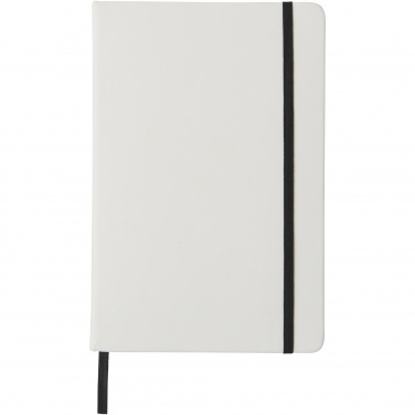 Logotrade promotional merchandise image of: Spectrum A5 white notebook with coloured strap