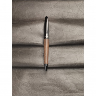 Logo trade promotional item photo of: Loure wood barrel ballpoint pen