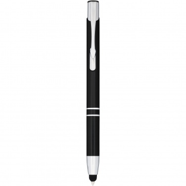 Logo trade promotional gifts picture of: Moneta anodized aluminium click stylus ballpoint pen