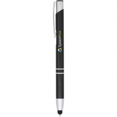 Logo trade advertising products image of: Moneta anodized aluminium click stylus ballpoint pen