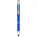 Moneta anodized aluminium click stylus ballpoint pen, Royal blue