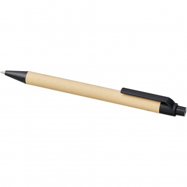 Logo trade advertising product photo of: Berk recycled carton and corn plastic ballpoint pen