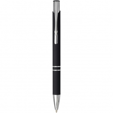 Logo trade business gifts image of: Moneta soft touch ballpoint pen