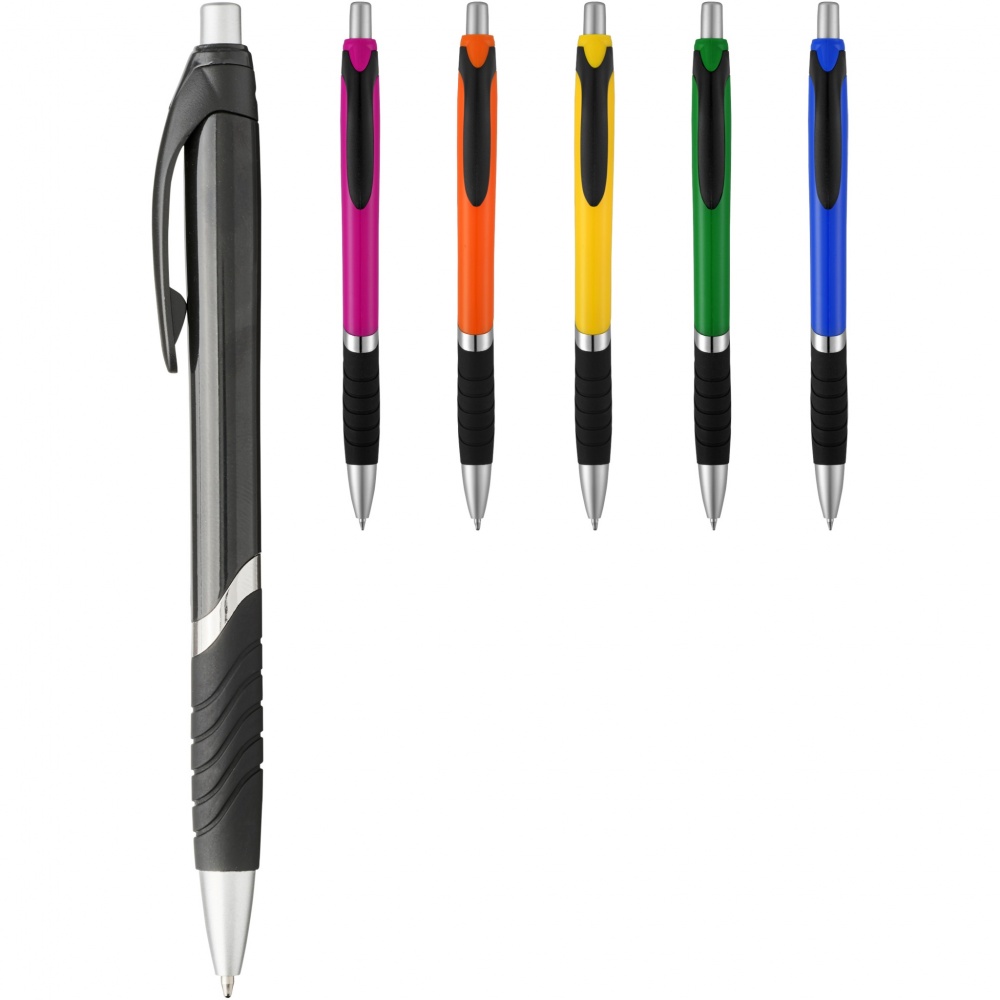 Logotrade corporate gifts photo of: Turbo ballpoint pen with rubber grip