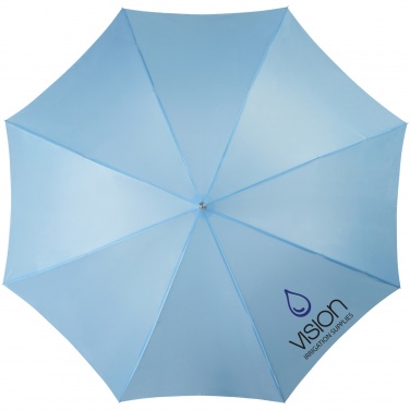 Logo trade promotional products image of: Lisa 23" auto open umbrella with wooden handle