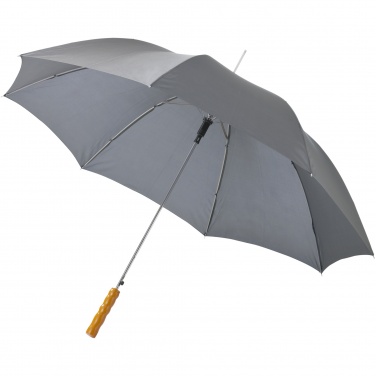 Logo trade promotional items image of: Lisa 23" auto open umbrella with wooden handle