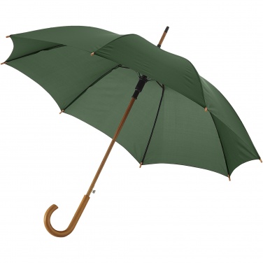 Logotrade promotional item image of: Kyle 23" auto open umbrella wooden shaft and handle