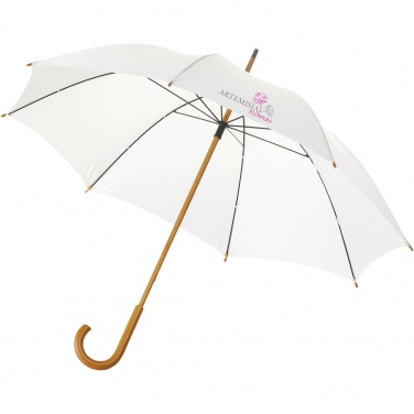 Logo trade promotional giveaways image of: Jova 23" umbrella with wooden shaft and handle