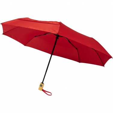 Logo trade promotional items image of: Bo 21" foldable auto open/close recycled PET umbrella