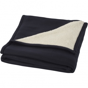 Logo trade promotional merchandise photo of: Springwood soft fleece and sherpa plaid blanket