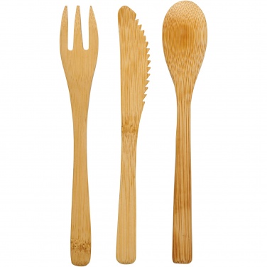 Logotrade promotional gift image of: Celuk bamboo cutlery set