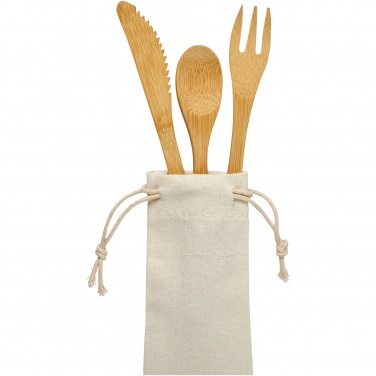 Logotrade promotional products photo of: Celuk bamboo cutlery set